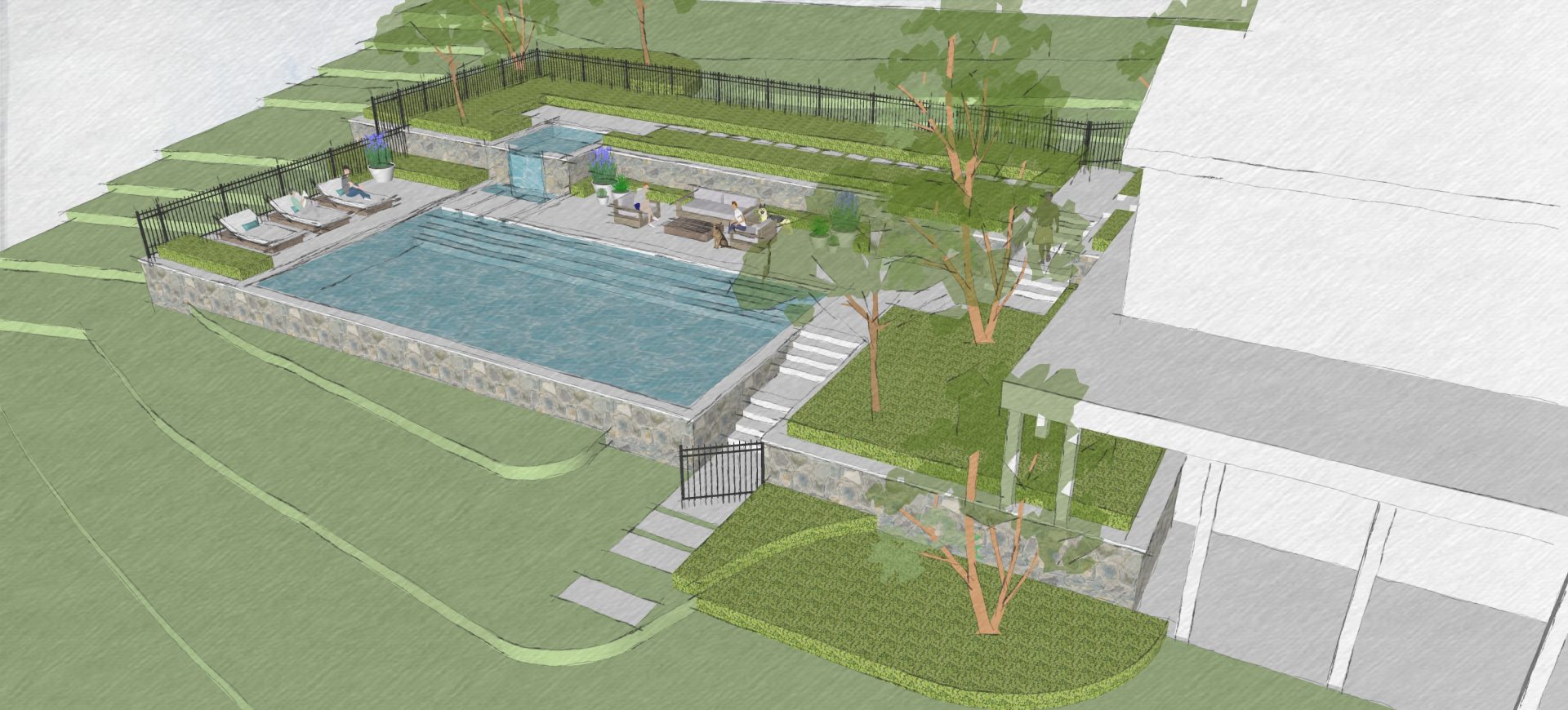 New Gunite Pool Design | Pool Installation in NJ | Cirrus Pools